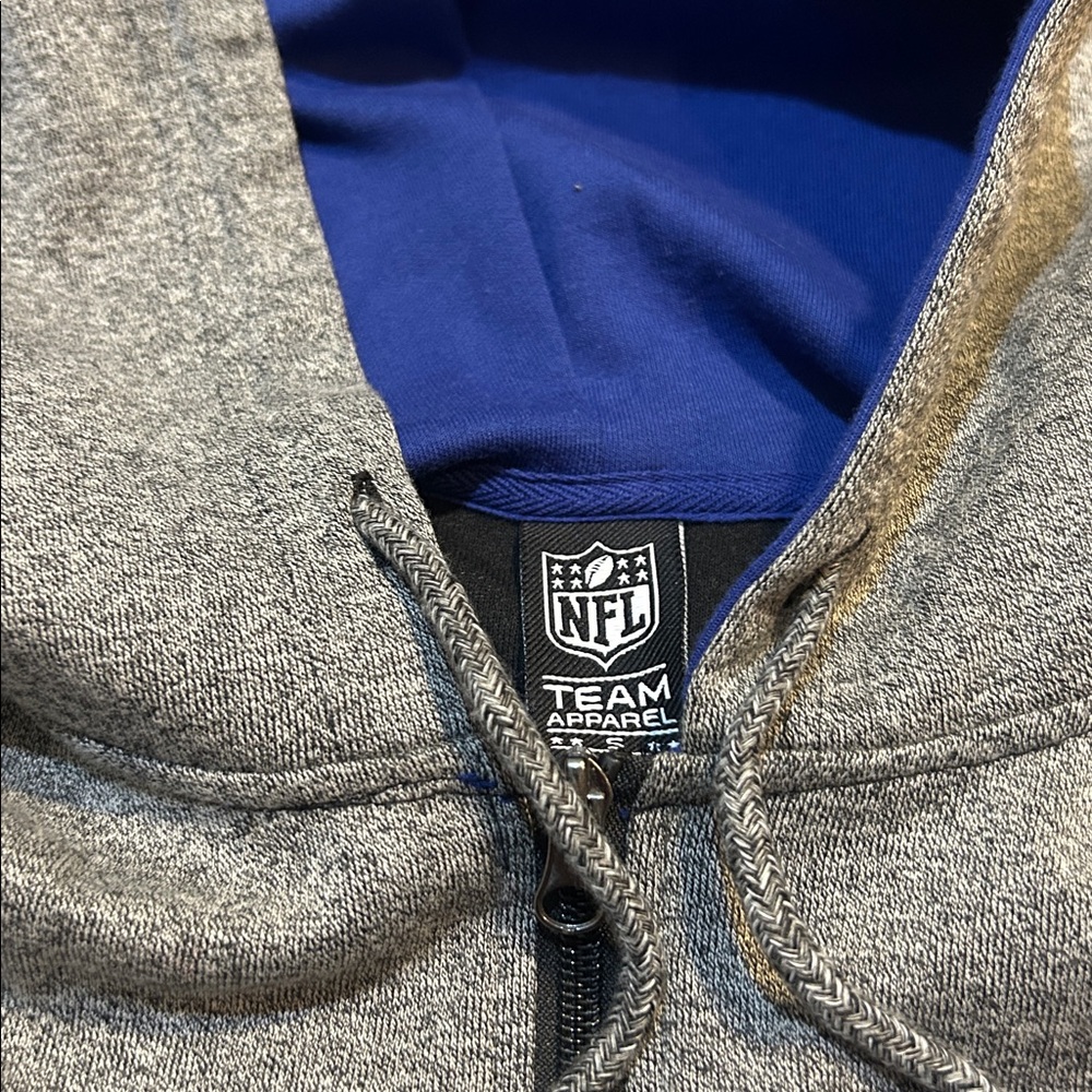 NFL New York Giants Team Apparel Full Zip Hoodie Jacket Men’s Small - Picture 5 of 7